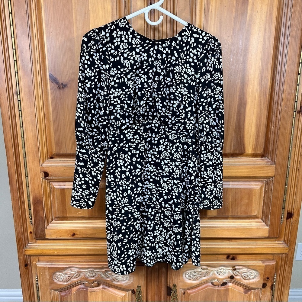 Top shop Austin Floral Long Sleeve Open Back Mini Dress - Picture 3 of 10
